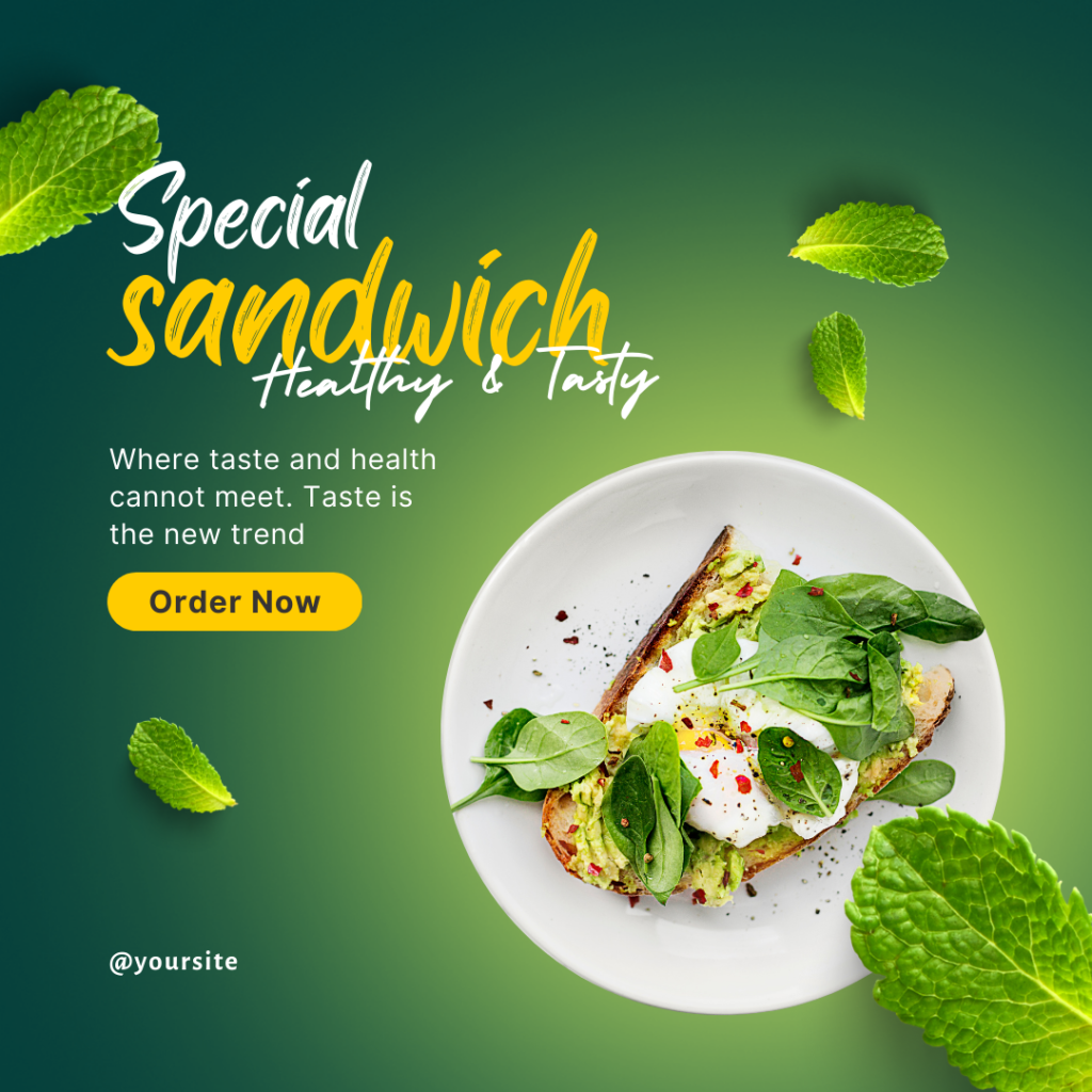 Sandwich menu